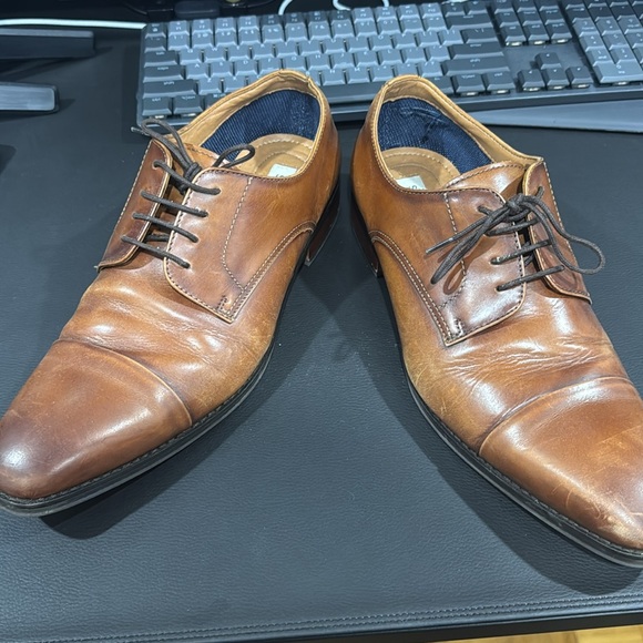 Steve Madden Plot dress shoes Mens 11 Light Brown - Picture 4 of 5